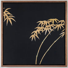 Load image into Gallery viewer, Golden Bamboo kimono fabric art 
